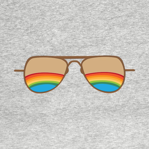 Rainbow Aviator Sunglasses by Julia Newman Studio